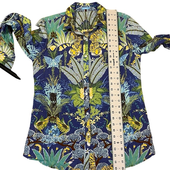 J.McLaughlin Lois Jungle Floral Button Down Shirt - Picture 6 of 8